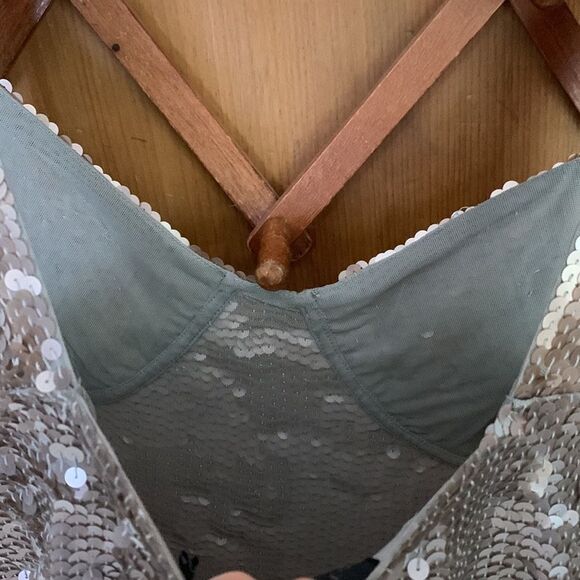 Shakuhachi gray sequin sleeveless mini dress - Picture 9 of 10